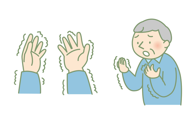 手足のこわばり